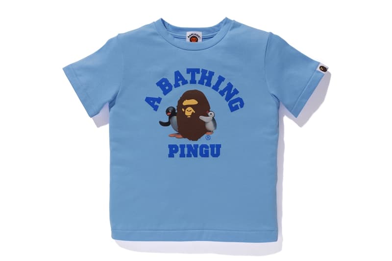 Pingu A BATHING APE Collection Release BAPE Baby Milo Hoodies Zip Up T-shirt kids