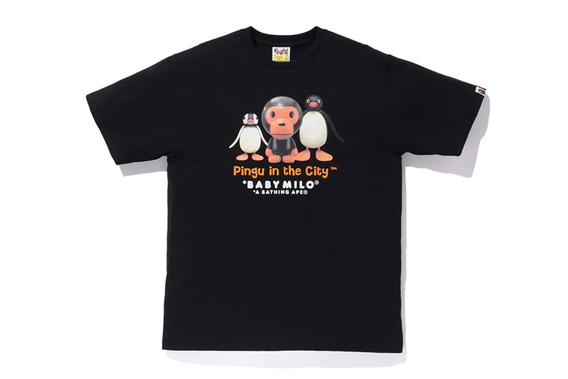 Pingu A BATHING APE Collection Release BAPE Baby Milo Hoodies Zip Up T-shirt kids