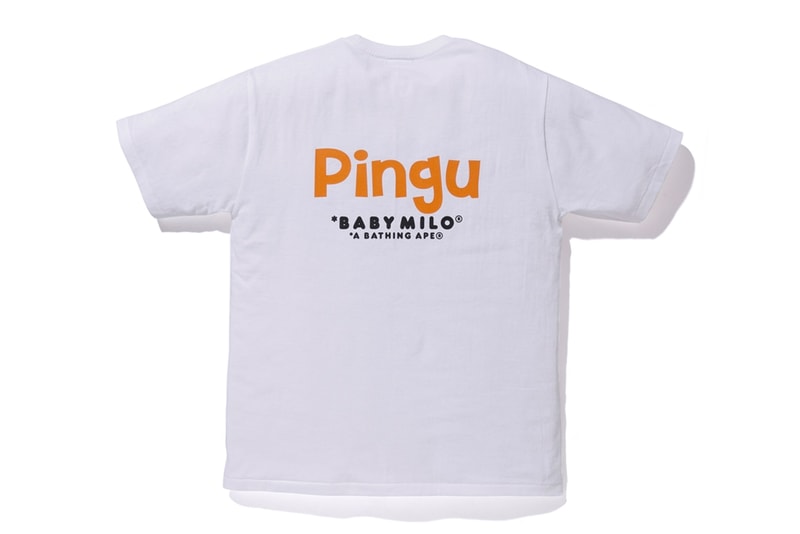 Pingu A BATHING APE Collection Release BAPE Baby Milo Hoodies Zip Up T-shirt kids