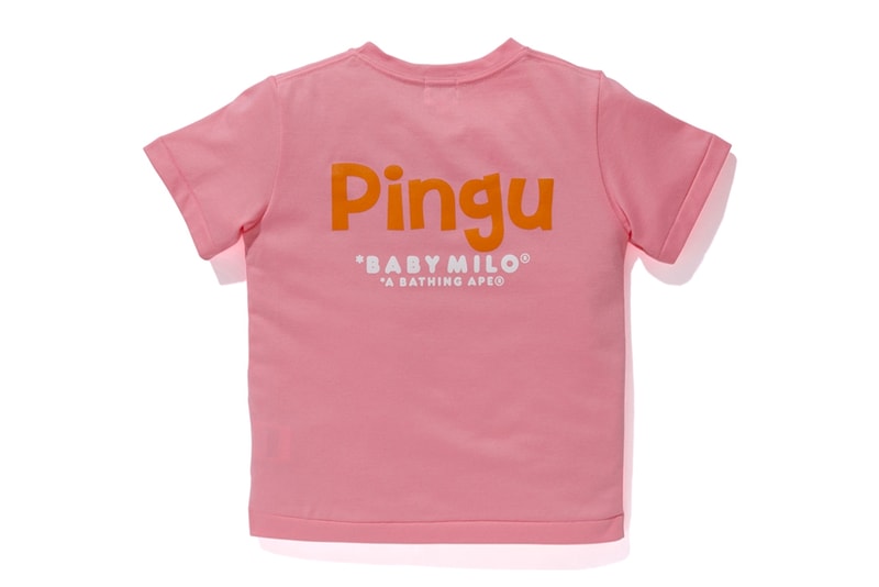 Pingu A BATHING APE Collection Release BAPE Baby Milo Hoodies Zip Up T-shirt kids