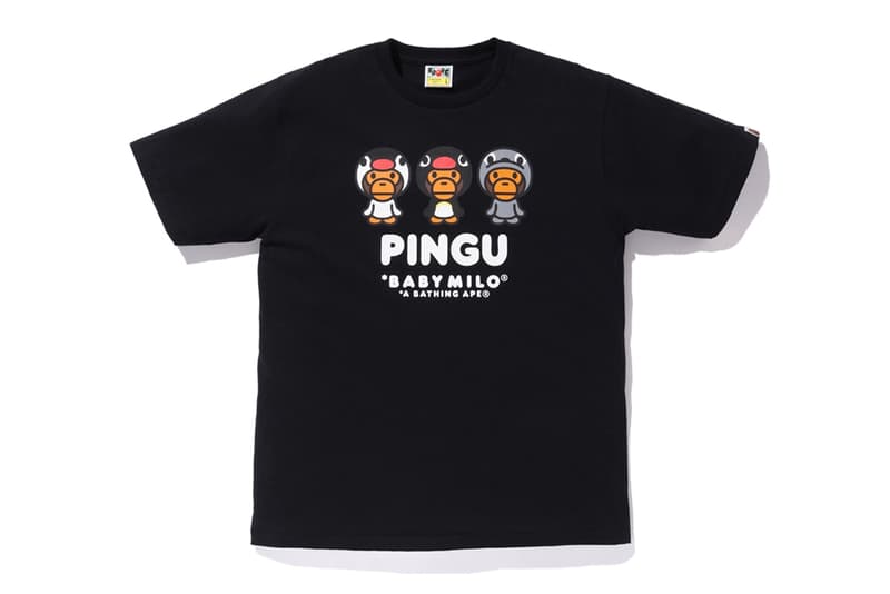 Pingu A BATHING APE Collection Release BAPE Baby Milo Hoodies Zip Up T-shirt kids