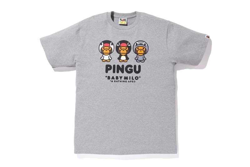 Pingu A BATHING APE Collection Release BAPE Baby Milo Hoodies Zip Up T-shirt kids
