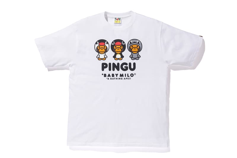 Pingu A BATHING APE Collection Release BAPE Baby Milo Hoodies Zip Up T-shirt kids