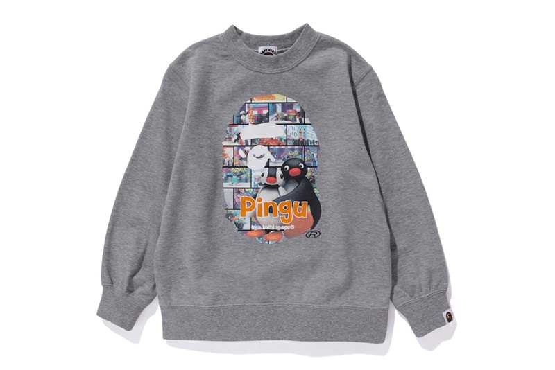 Pingu A BATHING APE Collection Release BAPE Baby Milo Hoodies Zip Up T-shirt kids