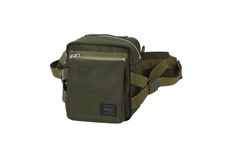 PORTER Military Grade Flying Ace Bag Capsule menswear streetwear carrying solutions mil spec functional olive japanese design shoulder pouch cross body satchel bum fanny release info price details