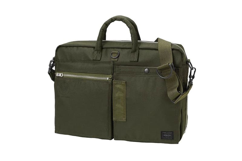 PORTER Military Grade Flying Ace Bag Capsule menswear streetwear carrying solutions mil spec functional olive japanese design shoulder pouch cross body satchel bum fanny release info price details 