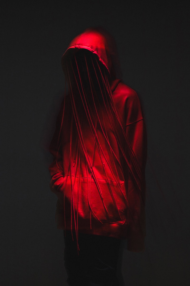 POST ARCHIVE FACTION 3.0 Hoodie Release Black Red Info Buy Price HBX LEFT