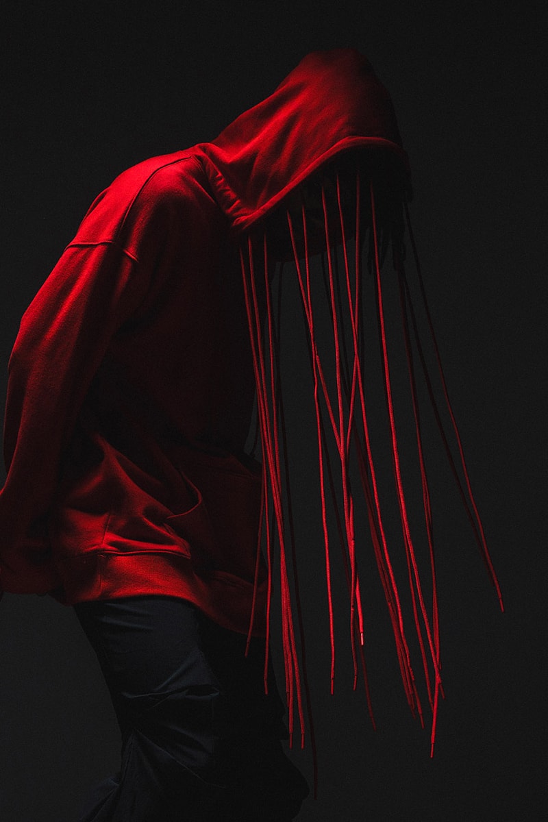 POST ARCHIVE FACTION 3.0 Hoodie Release Black Red Info Buy Price HBX LEFT