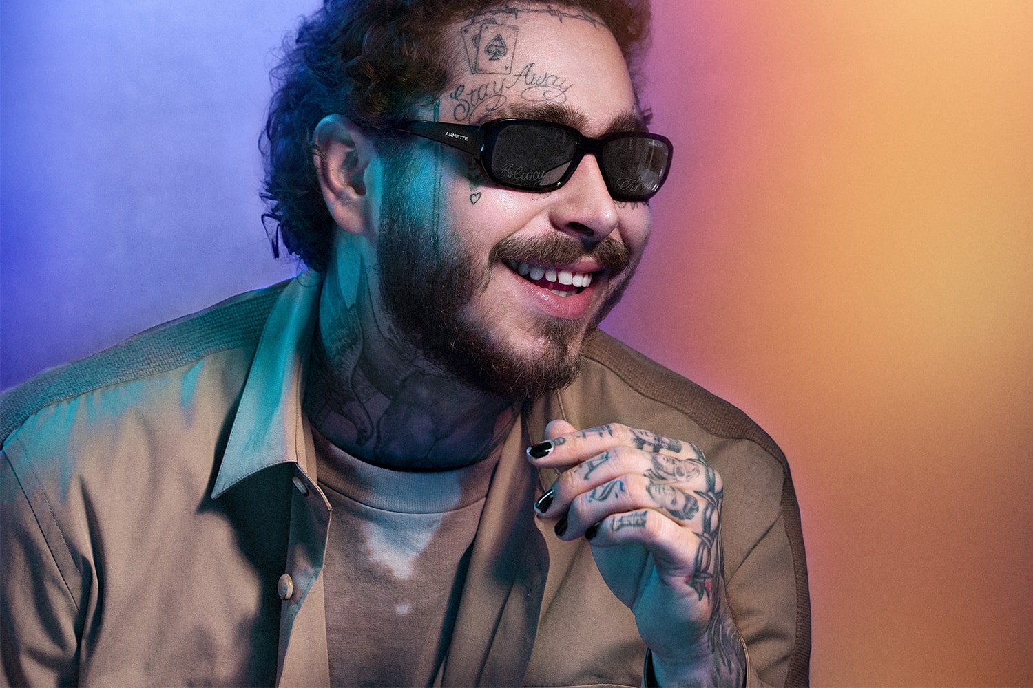 Post Malone Arnette Tattoo Sunglasses Collection Release Info Buy Price Always Tired Stay Away