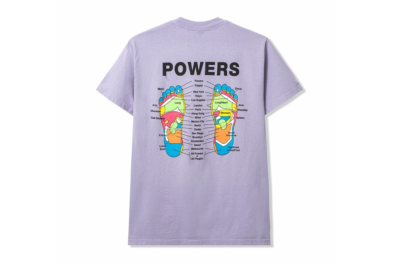 POWERS Spring 2020 lookbook Peter Sutherland supply kyle ng collection drops menswear streetwear t shirt hoodie sweaters hoodies hats caps graphics tote bags accessories