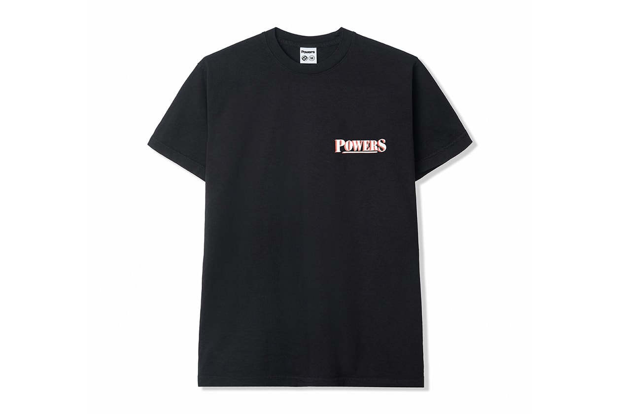 POWERS Spring 2020 lookbook Peter Sutherland supply kyle ng collection drops menswear streetwear t shirt hoodie sweaters hoodies hats caps graphics tote bags accessories