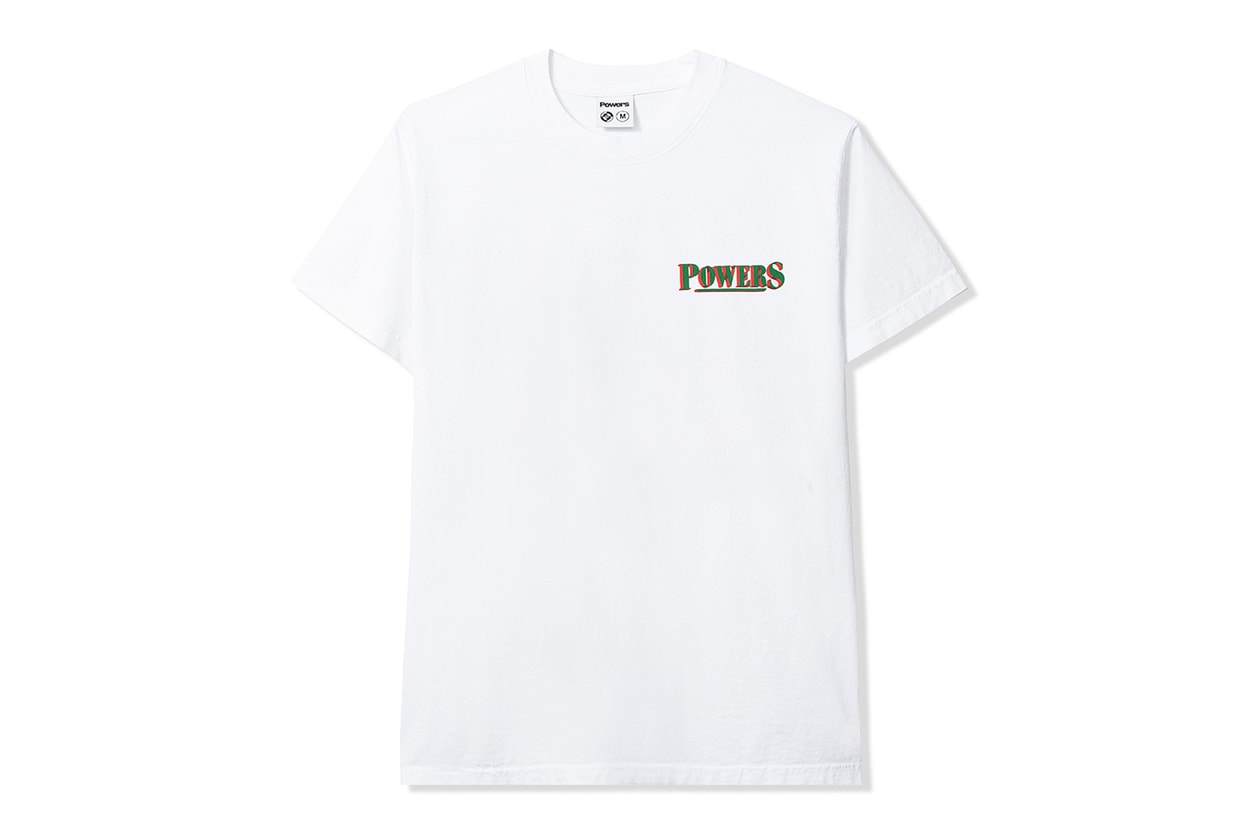 POWERS Spring 2020 lookbook Peter Sutherland supply kyle ng collection drops menswear streetwear t shirt hoodie sweaters hoodies hats caps graphics tote bags accessories