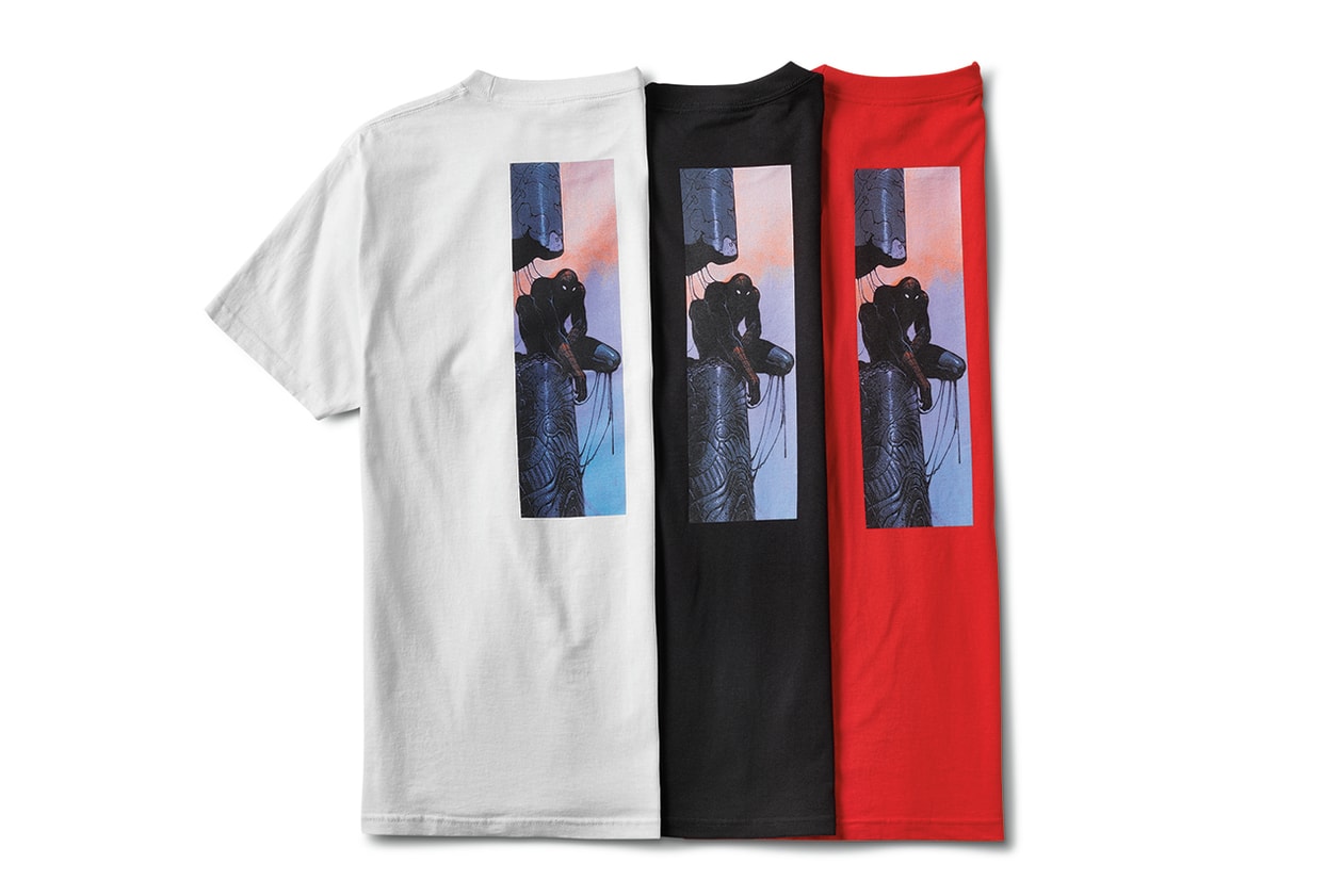 Primitive Skateboarding x Moebius, Marvel Comics spring summer 2020 ss20 collaboration artwork superheroes silver surfer iron man collection release date info buy march 27