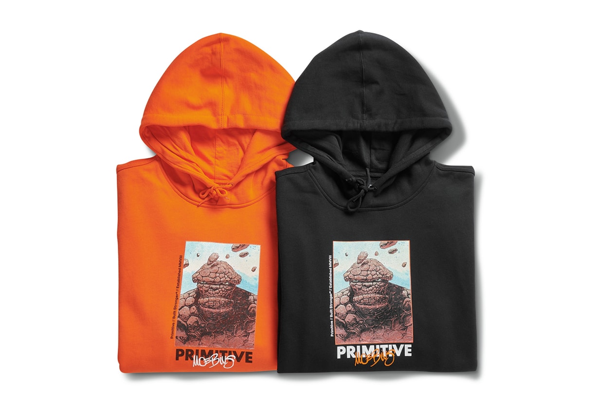 Primitive Skateboarding x Moebius, Marvel Comics spring summer 2020 ss20 collaboration artwork superheroes silver surfer iron man collection release date info buy march 27