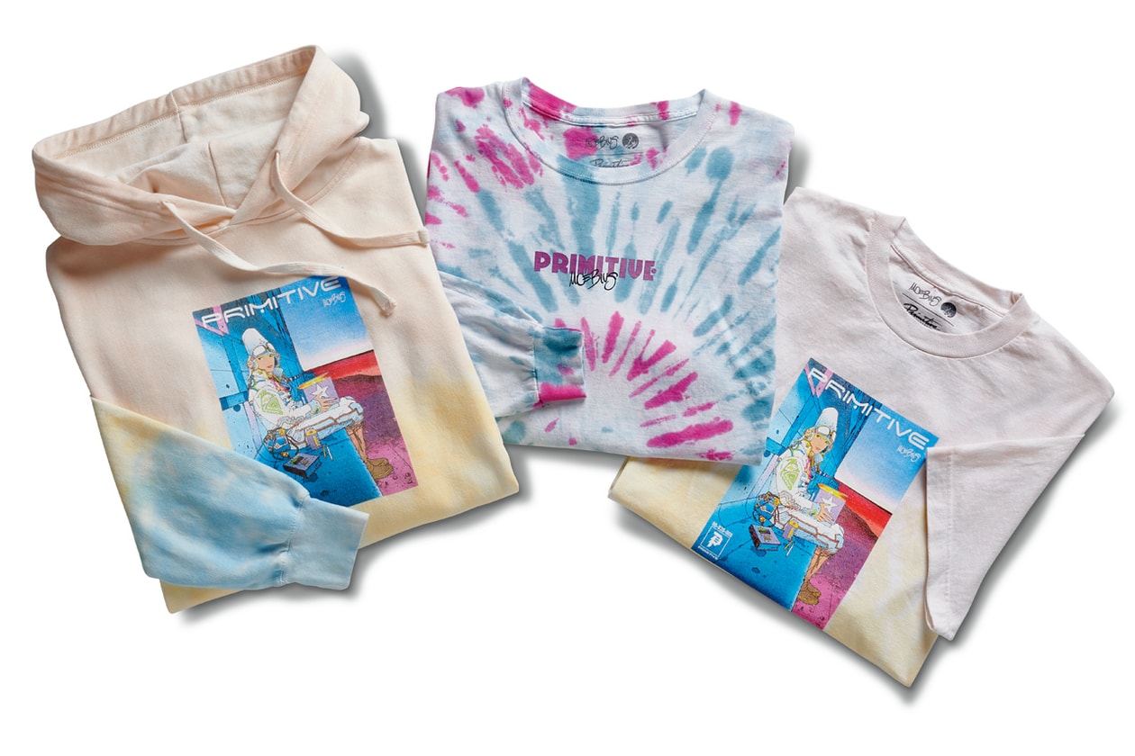 Primitive Skateboarding x Moebius, Marvel Comics spring summer 2020 ss20 collaboration artwork superheroes silver surfer iron man collection release date info buy march 27
