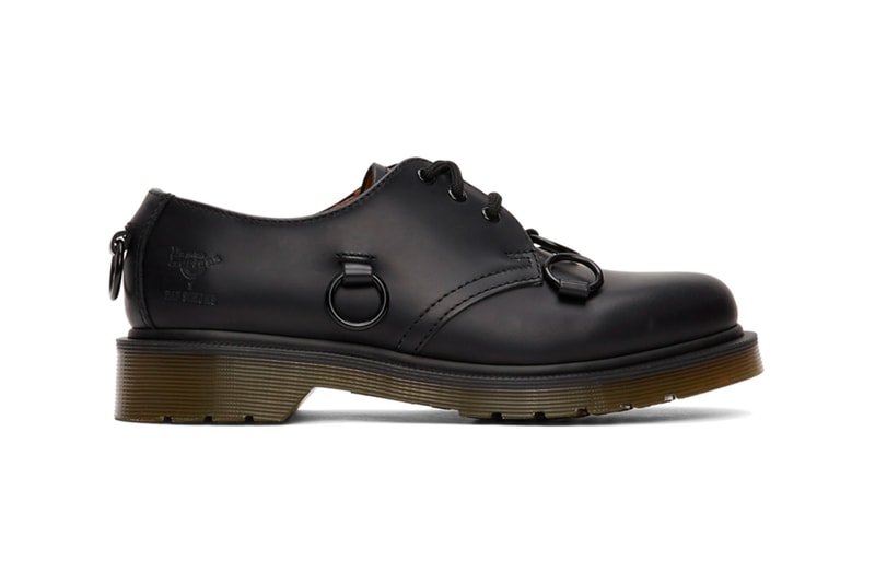 Raf Simons Dr Martens 1461 Derbys low cut dress shoes footwear kicks sartorial menswear spring summer 2020 collection designer airwair midsole technology ring punk black