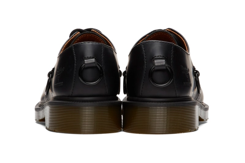 Raf Simons Dr Martens 1461 Derbys low cut dress shoes footwear kicks sartorial menswear spring summer 2020 collection designer airwair midsole technology ring punk black