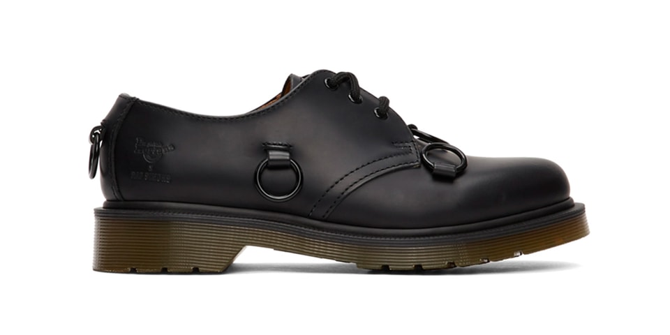 Raf Simons & Dr. Martens Go Punk on Black Leather 1461 Derbys