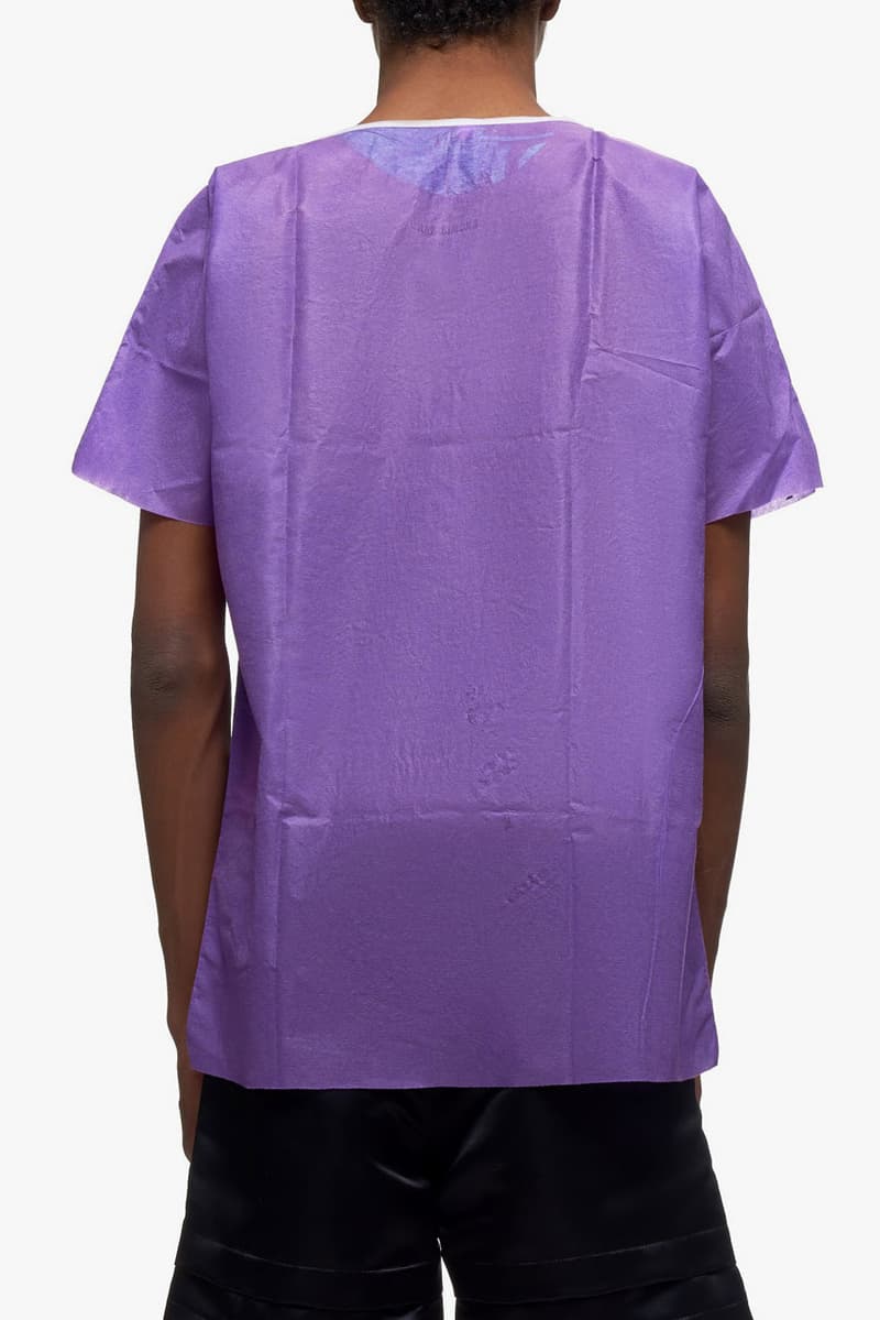 raf simons hand painted hospital shirt pink multi purple multi colorway release ss20 spring 2020