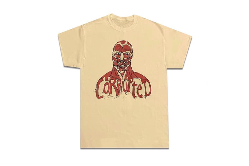 RAYSCORRUPTEDMIND Unveils Graphic-Heavy Merch travis scott t-shirt graphics corrupted mindsets buy purchase info release date