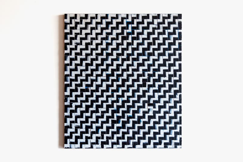 re—inc Art Auction Tobin Heath 'Pixelation' Painting BW Collection Layered Black White 