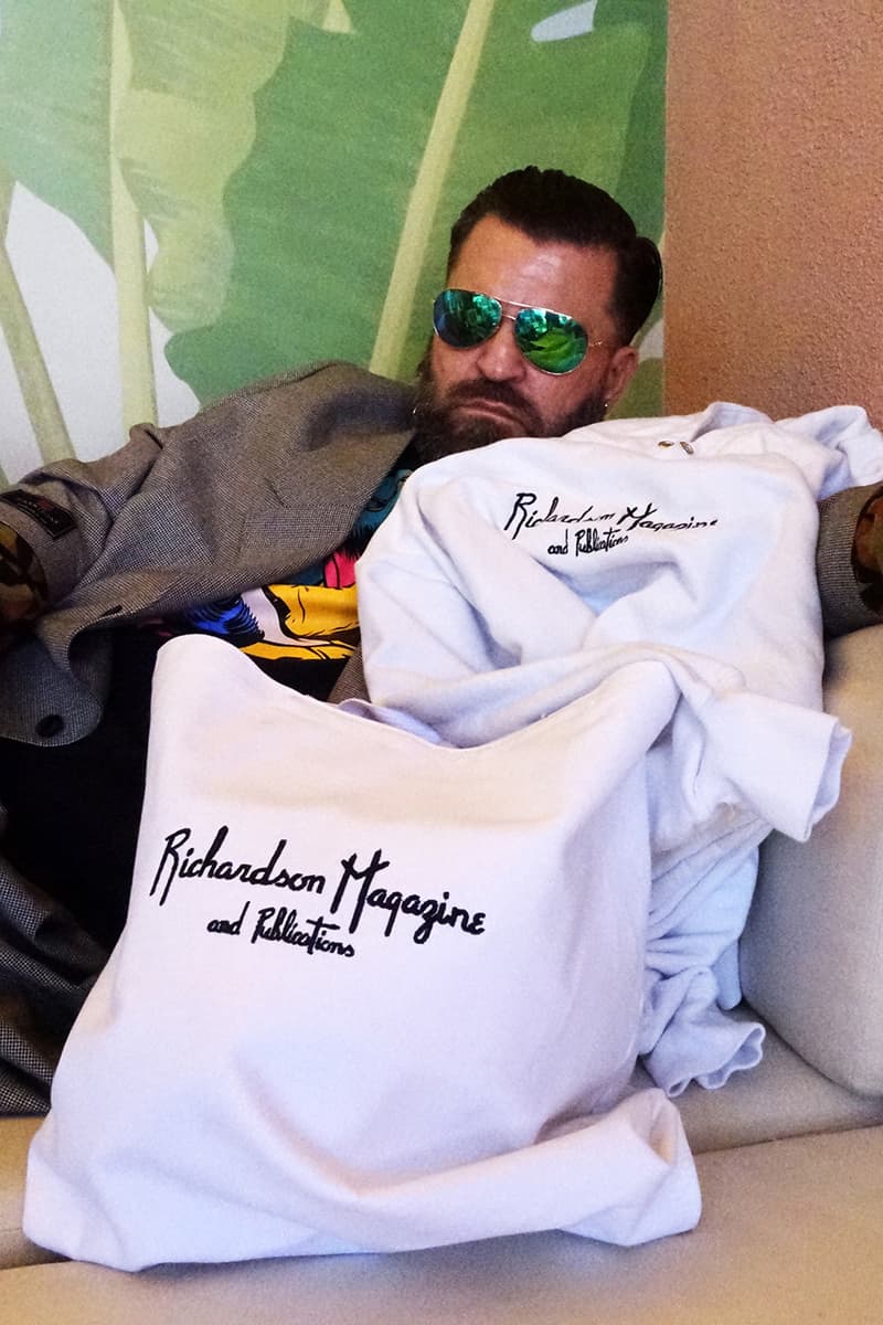 Richardson "Magazine & Publications" Collection SS20 Spring Summer 2020 First Look Release Date Announcement Lookbook Beverly Hills Hotel in Los Angeles Towel Pink Green White T-Shirts Sweater Hoodie Tote Bag Bucket Hat