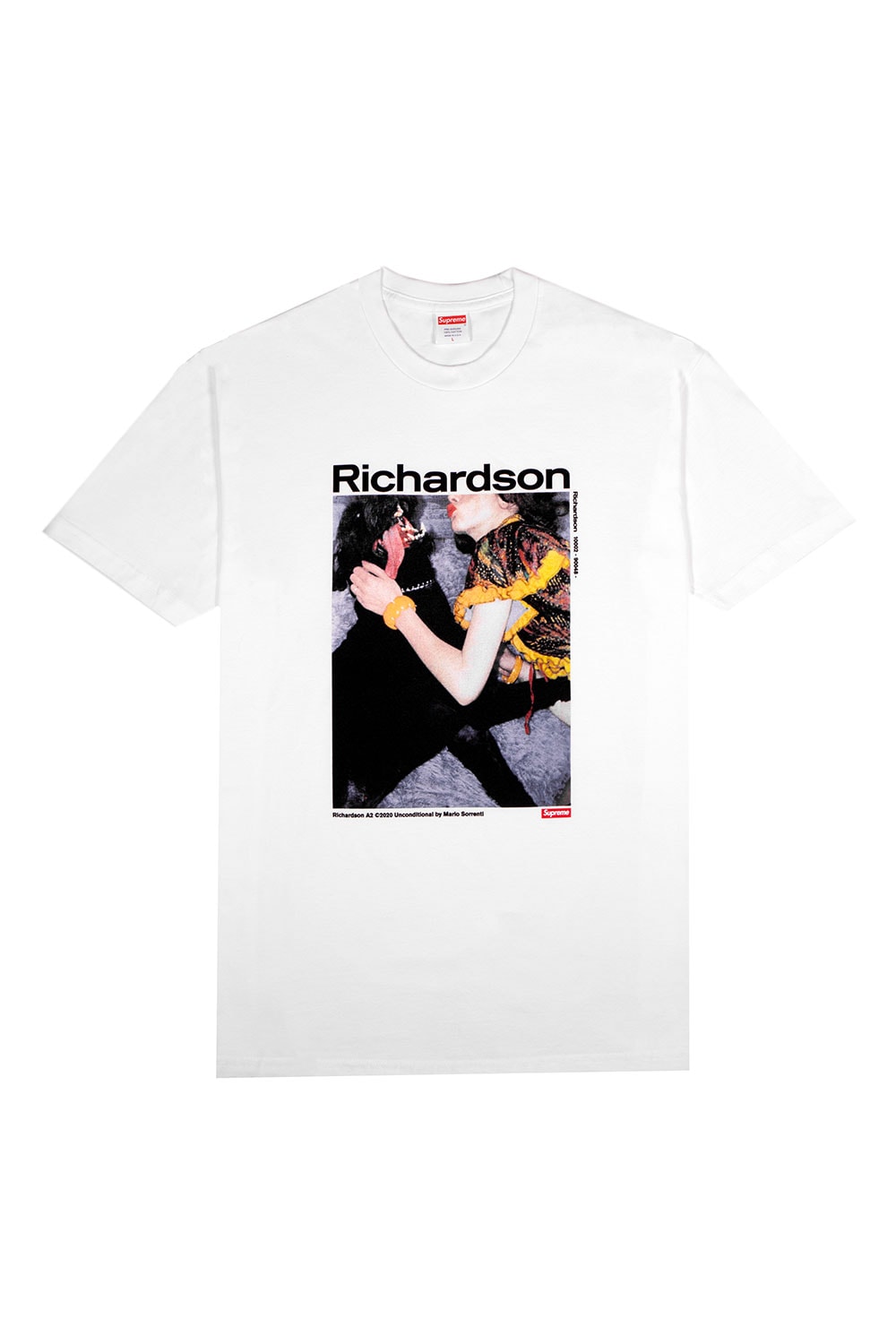 Richardson x Supreme Unconditional Collaborative Tshirt tee A2 Mario Sorrenti Tokyo Harajuku Japan flagship exclusive James Jebbia David Sims Larry Clark