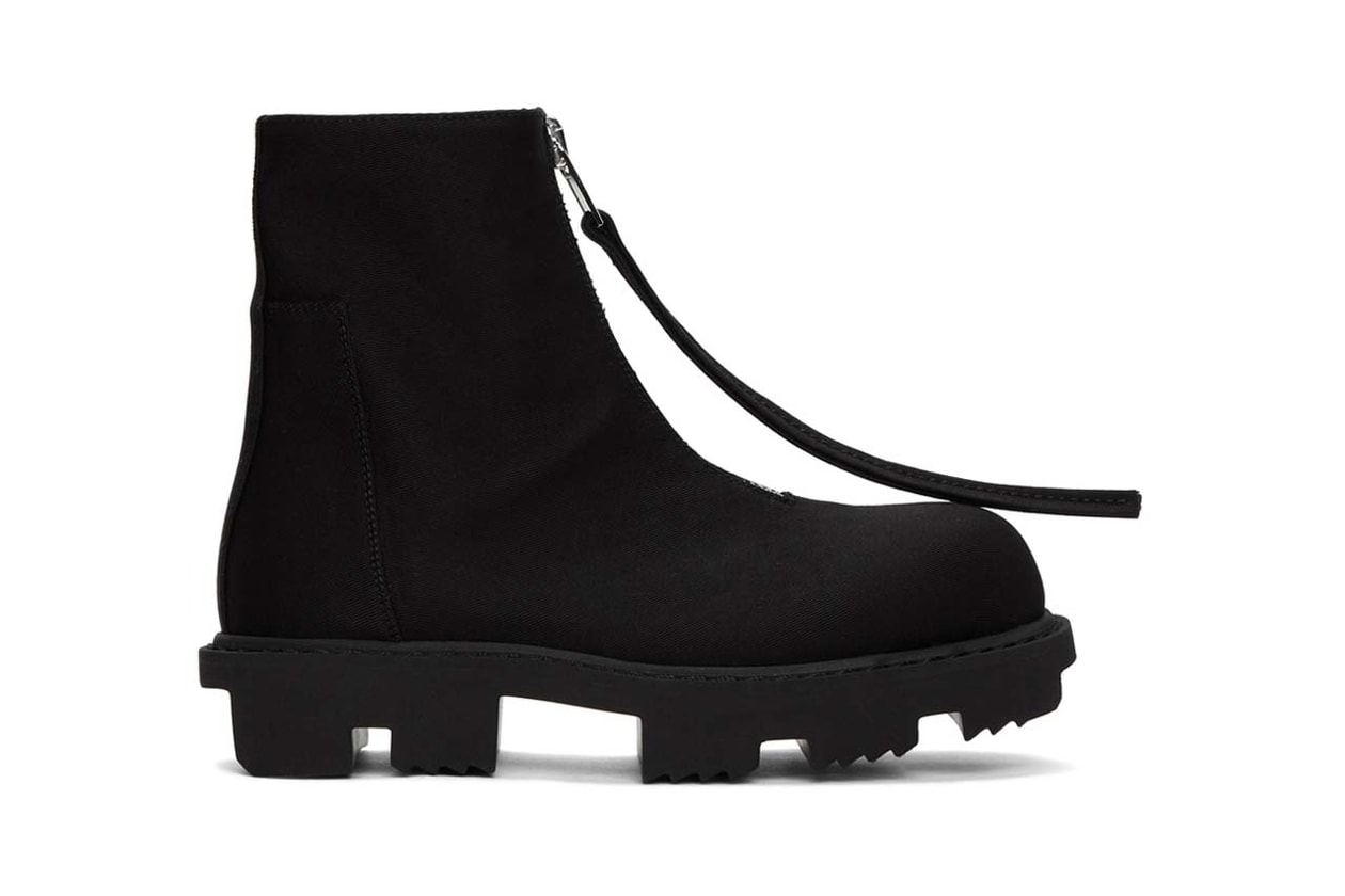rick owens black lace up army megatooth boots bozo chelsea boots rick owens drkshdw zip boot