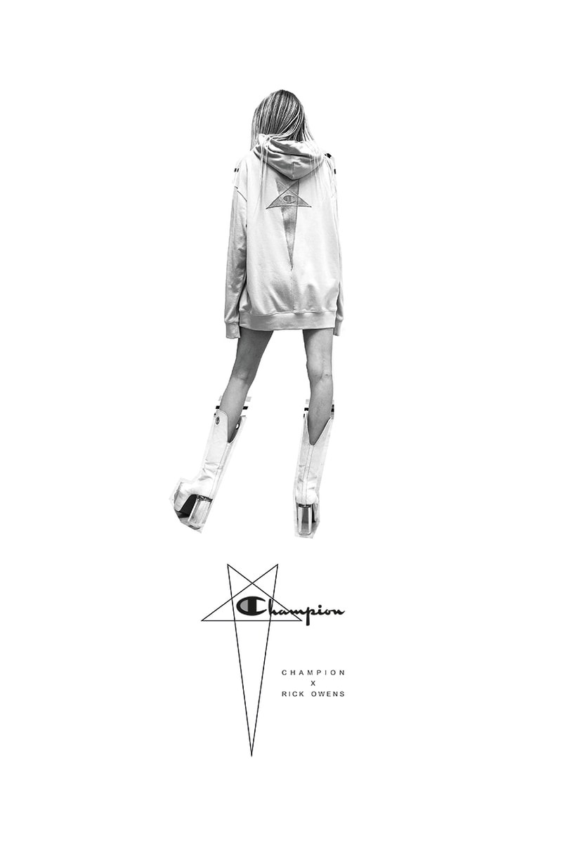 Rick Owens x Champion SS20 spring summer 2020 Collaboration Collection campaign looks release date buy