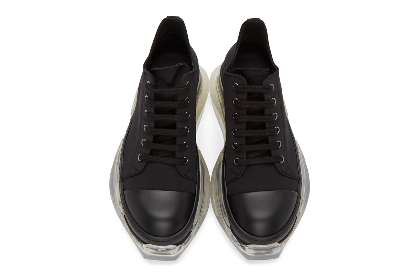 Rick Owens DRKSHDW Abstract Sneakers Release Black White Info Buy Price SSENSE