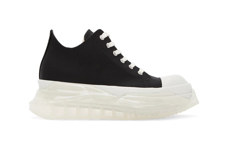 Rick Owens DRKSHDW Abstract Sneakers Release Black White Info Buy Price SSENSE