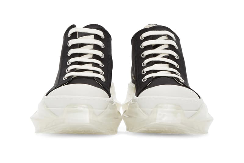 Rick Owens DRKSHDW Abstract Sneakers Release Black White Info Buy Price SSENSE