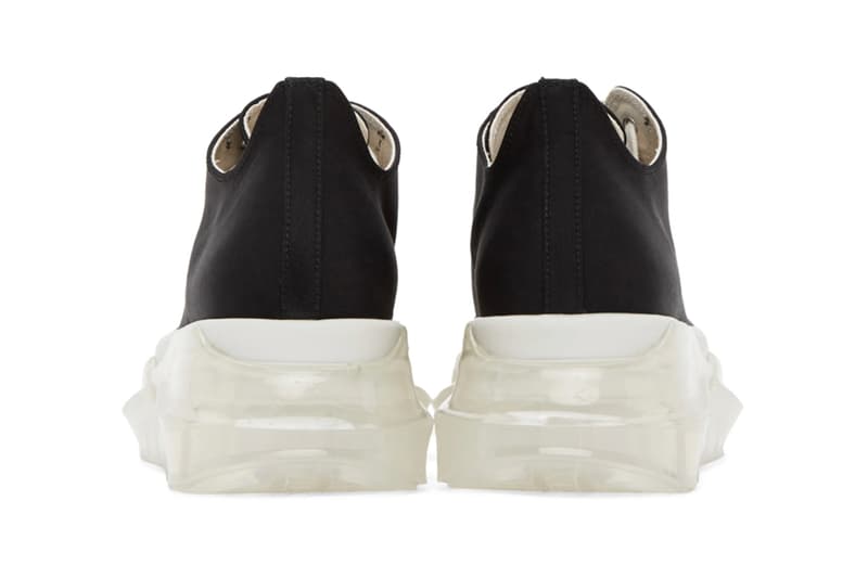 Rick Owens DRKSHDW Abstract Sneakers Release Black White Info Buy Price SSENSE