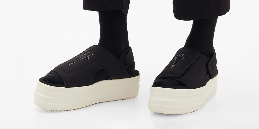 RICK OWENS DRKSHDW Double Bumper Canvas Sandals | Hypebeast