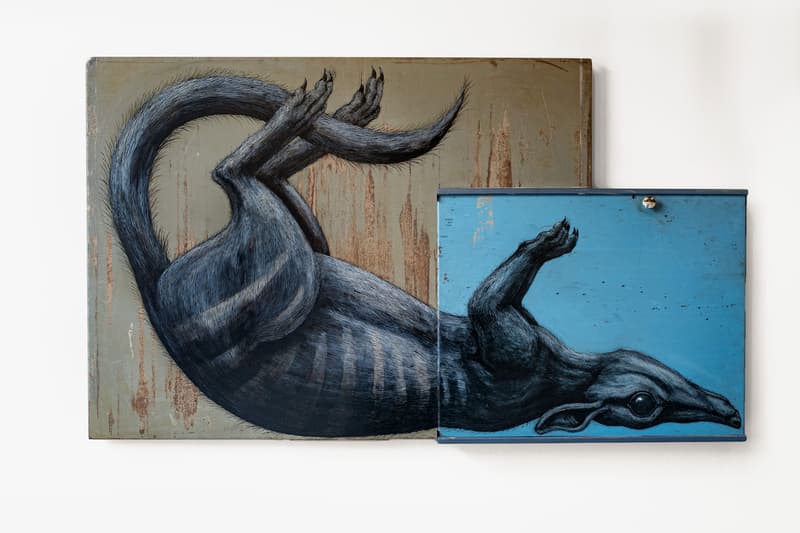roa annihilation exhibition backwoods gallery artworks paintings