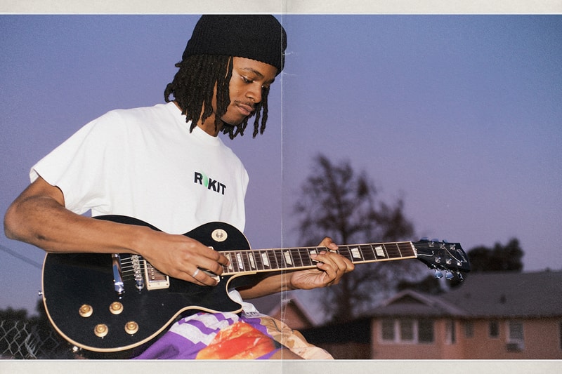 Rokit Spring 2020 Lookbook collection capsule menswear streetwear los angeles graphic tees sweaters hoodies shorts collage layout Nick Joseph on the road print jackets t shirts