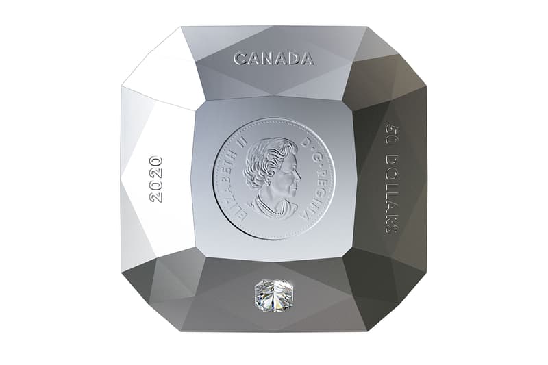 Royal Canadian Mint Diamond-Shaped Forevermark Coin diamonds ontario Crossworks Manufacturing Victor Mine collectibles