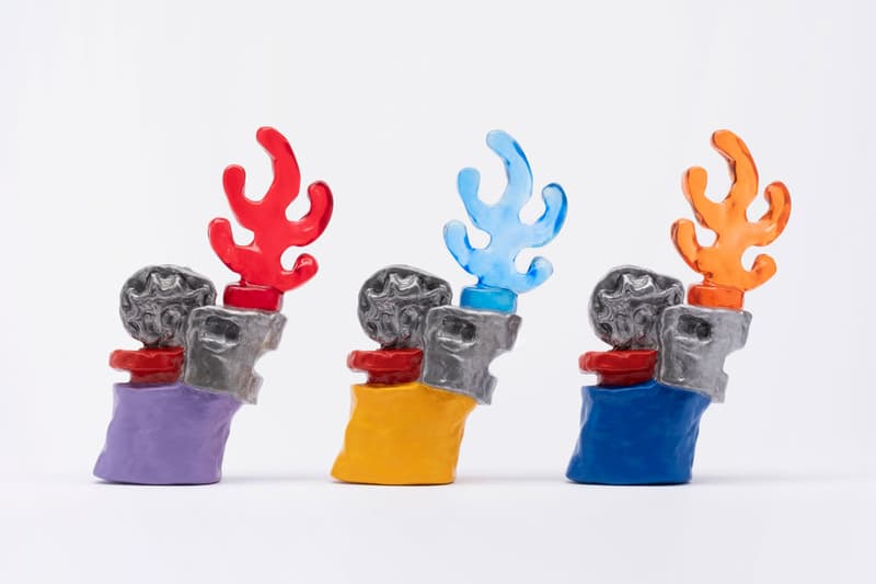 royal jarmon red flower case studyo edition artworks sculptures
