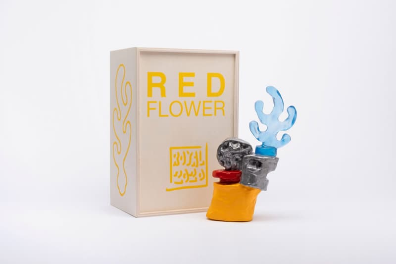 royal jarmon red flower case studyo edition artworks sculptures