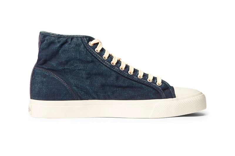 RRL Indigo-Dyed Mayport Trainers shoes New York UK Dyed RRL Double RL Americana denim Workwear 