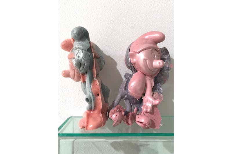 russell maurice crawl out from the fallout gallery exhibition artworks ceramics statues