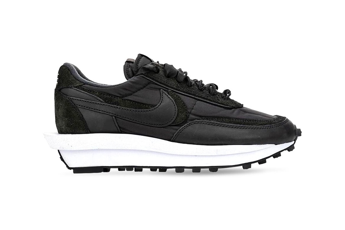 Sacai X Nike Ldv Waffle White Nylon Black Nylon Release Date Hypebeast