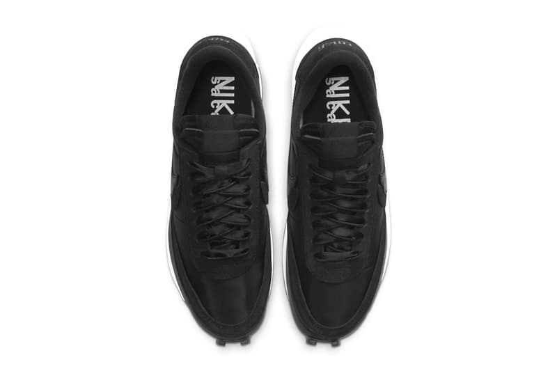 sacai Nike LDV Waffle White Nylon Black Nylon Official Look Release Info Date Buy Price