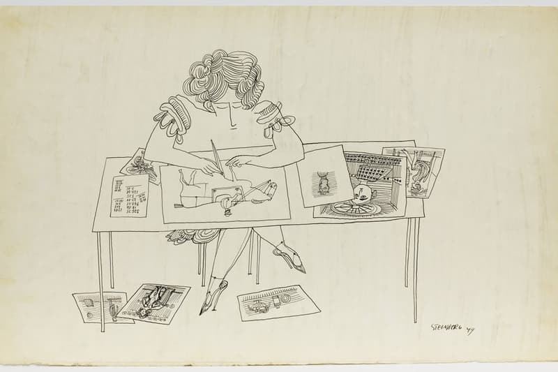 saul steinberg imagined interiors exhibition pace gallery