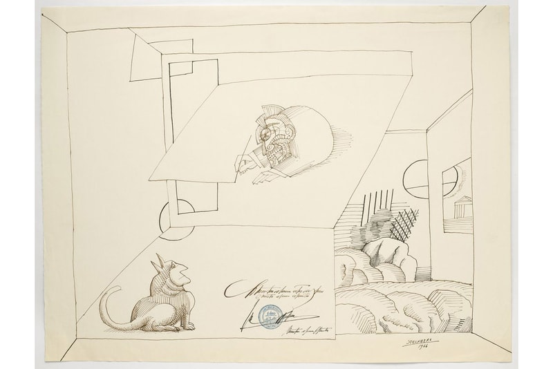 saul steinberg imagined interiors exhibition pace gallery