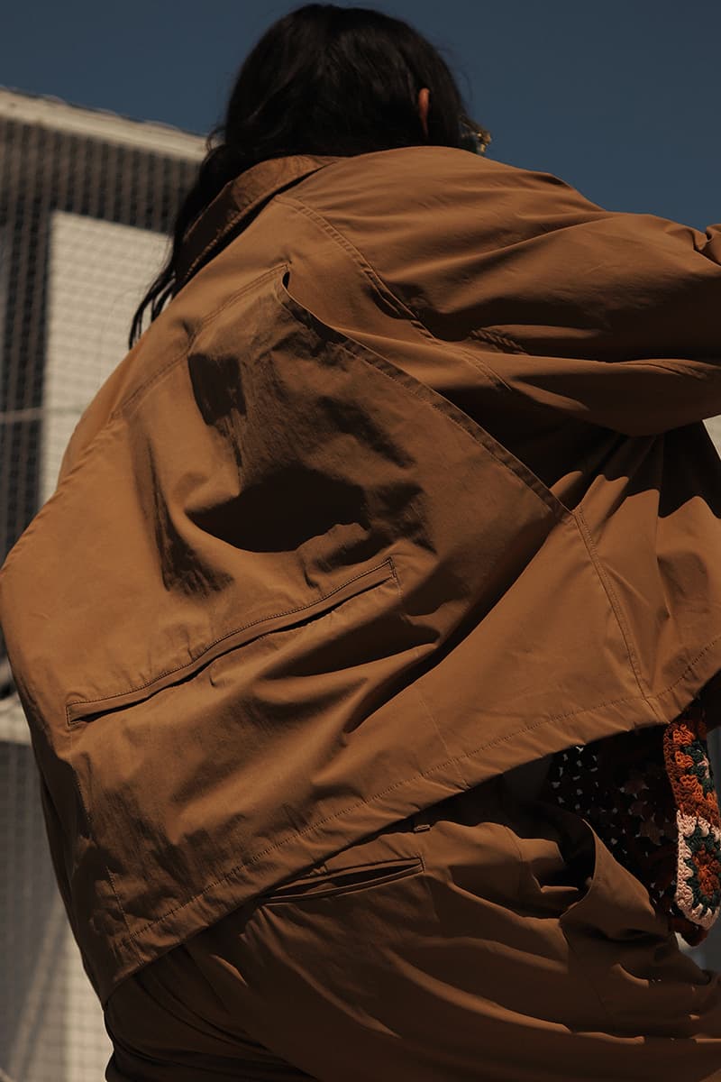 Sillage Spring Summer 2020 collcetion Drop 1 coolmax fabric limonta east nylon menswear streetwear jackets blazers trousers pants sartorial bespoke baggy tailored japan yuthanan