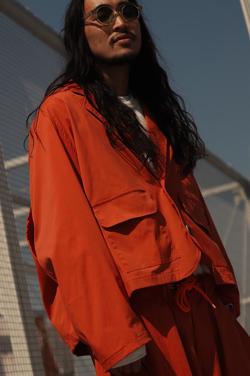 Sillage Spring Summer 2020 collcetion Drop 1 coolmax fabric limonta east nylon menswear streetwear jackets blazers trousers pants sartorial bespoke baggy tailored japan yuthanan