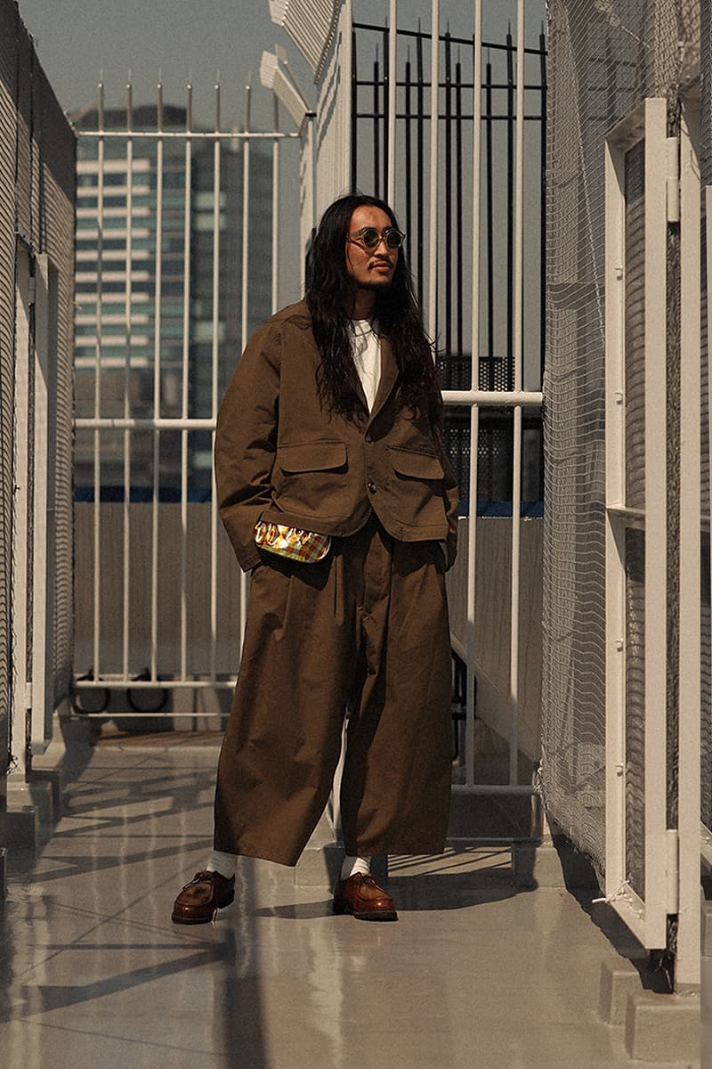 Sillage Spring Summer 2020 collcetion Drop 1 coolmax fabric limonta east nylon menswear streetwear jackets blazers trousers pants sartorial bespoke baggy tailored japan yuthanan