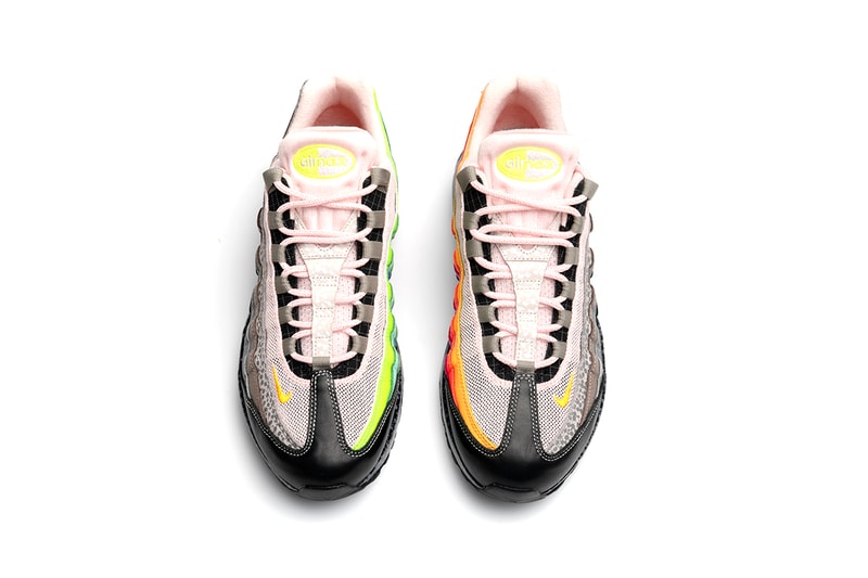 size? nike air max 95 2020 20 for 20 release information buy cop sneaker footwear trainer air max day pink neon blue yellow orange safari camouflage