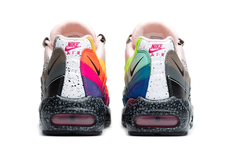 size? nike air max 95 2020 20 for 20 release information buy cop sneaker footwear trainer air max day pink neon blue yellow orange safari camouflage